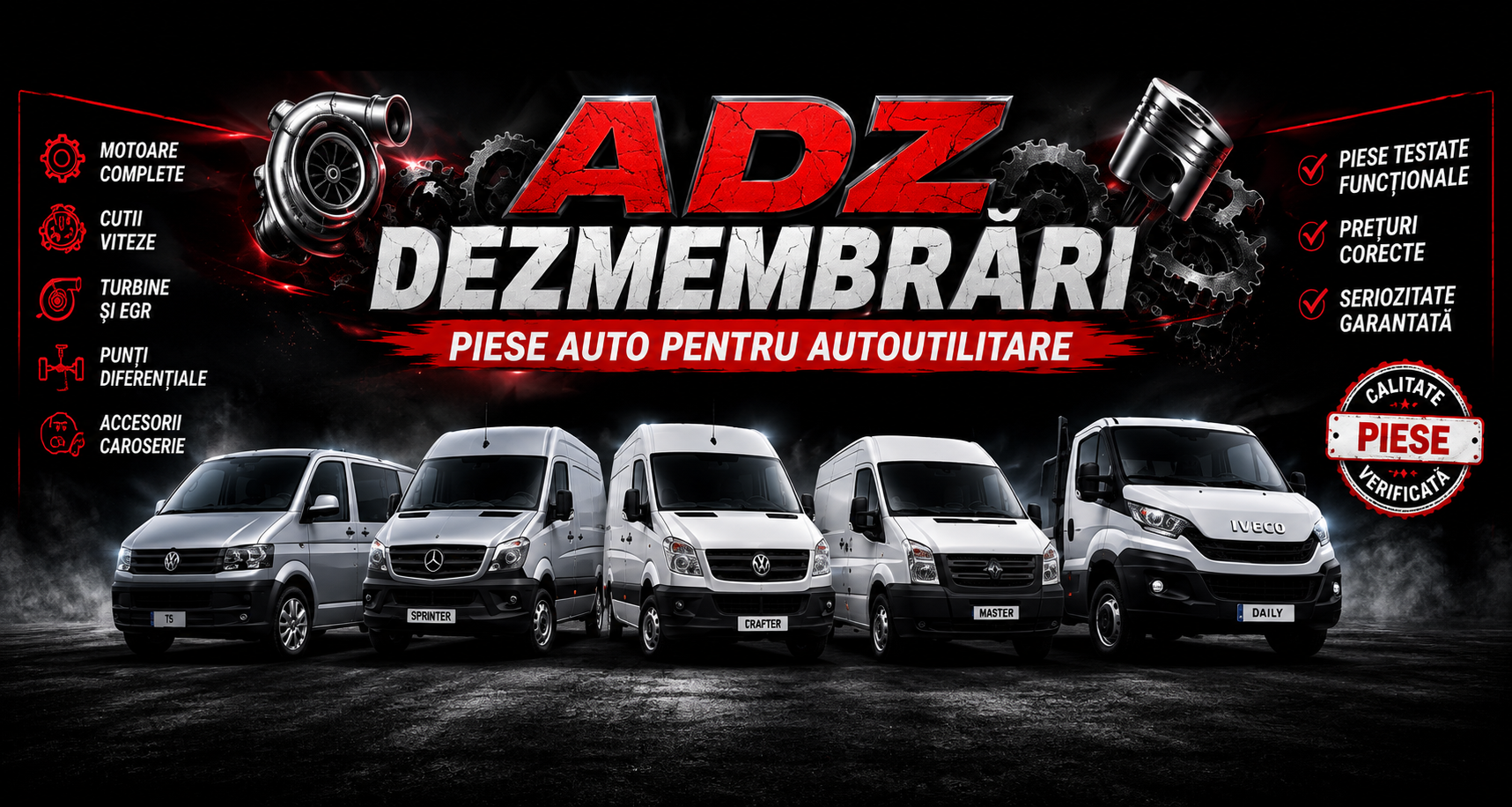 ADZ Dezmembrari piese auto pentru autoutilitare